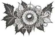 per aspera ad astra and thorns tattoo design idea