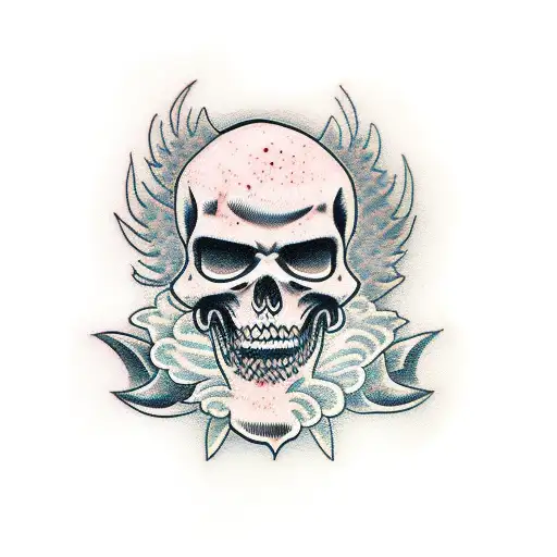 grim reaper with sword tattoo design idea