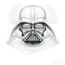 darth vader broken mask tattoo design idea