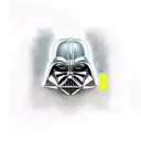 darth vader broken mask tattoo design idea