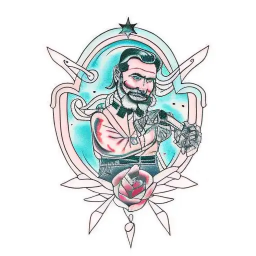 Father daughter shadow tattoo  tattoo design idea