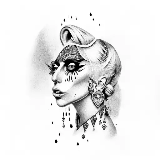 lady gaga tattoo design idea