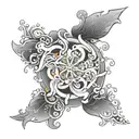 Virtual piping design software merging with digital design tools in a tattoo tattoo design idea