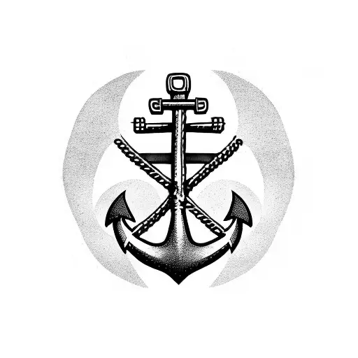 Anchor & chain tattoo design idea