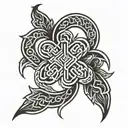 endless knot tattoo tattoo design idea