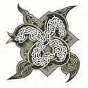 endless knot tattoo tattoo design idea