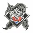 endless knot tattoo tattoo design idea