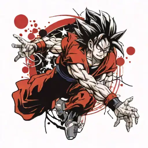 7 Star Dragon Ball tattoo design idea