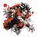 7 Star Dragon Ball tattoo design idea