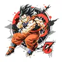 7 Star Dragon Ball Shinron tattoo design idea