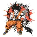 7 Star Dragon Ball Shinron tattoo design idea