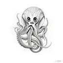 squid tattoo design idea