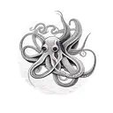 squid tattoo design idea