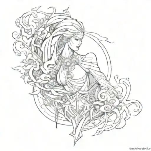 ambition and stability tattoo design idea