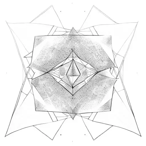 triangle infinite tattoo design idea