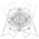 triangle infinite tattoo design idea