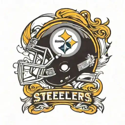 Steelers logo incorporating elements tattoo design idea
