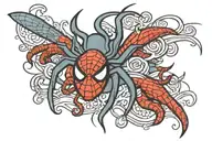 name and date cursive writing in remembrance tattoo including spiderman  tattoo design idea