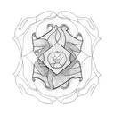 peg top tattoo design idea