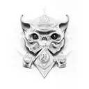 peg-top tattoo design idea