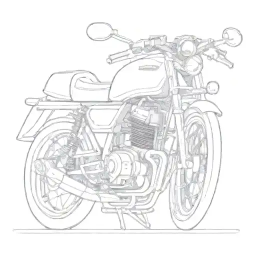Honda 125 engine tattoo design idea