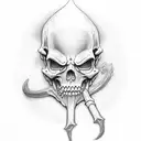 Grim Reaper tattoo design idea