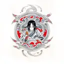 itachi Uchiha blood tattoo design idea