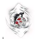 itachi Uchiha blood tattoo design idea