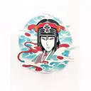 itachi de sangre  tattoo design idea