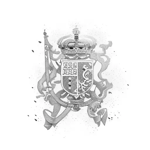 English and proud. England flag tattoo design idea