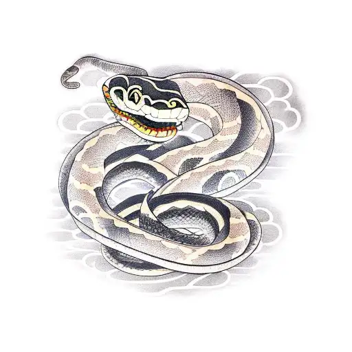 Snake tattoo design idea