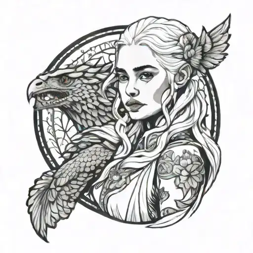 danerys Targaryen tattoo design idea