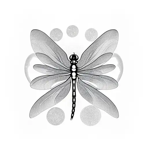 dragonfly breast cancer tattoo design idea