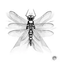 dragonfly breast cancer tattoo design idea