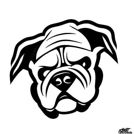 georgia bulldogs mascot combined with Atlanta Braves mascot tattoo design idea
