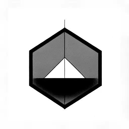 geometric state of Georgia  tattoo design idea