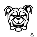 georgia bulldogs mascot combined with Atlanta Braves mascot tattoo design idea