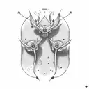 Sibling Tattoo where both have the initials LF tattoo design idea