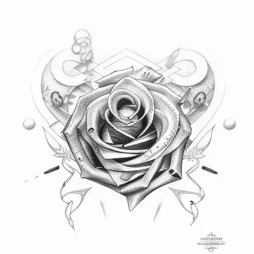Suicide survivor rose tattoo design idea
