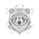 Bear tattoo design idea