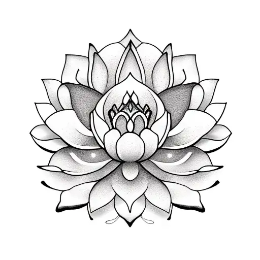 Three delicate lotus flowers, each representing one of the lead's daughters, with their names incorporated in a subtle way tattoo design idea