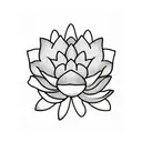 Three delicate lotus flowers, each representing one of the lead's daughters, with their names incorporated in a subtle way tattoo design idea