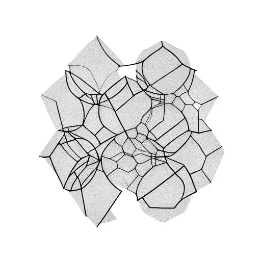 hexagon patron chemistry tattoo design idea