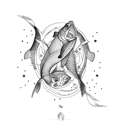 pisces artwork  tattoo design idea