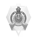 Incorporate the Omega Psi Phi Fraternity crest into a design inspired by Psalms 133 tattoo design idea