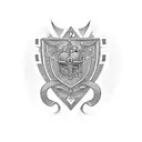 Incorporate the Omega Psi Phi Fraternity crest into a design inspired by Psalms 133 tattoo design idea