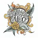 Lettering tattoo design idea