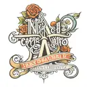 Lettering tattoo design idea