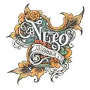 Lettering tattoo design idea