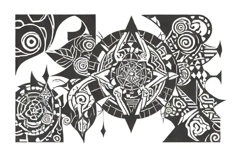 the broken are the more evolved  tattoo design idea